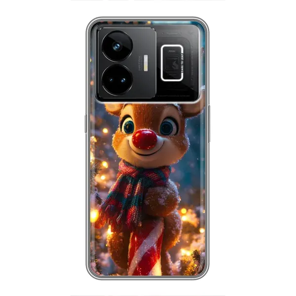 Чехол с принтом «Олень с шарфом» для Realme GT3