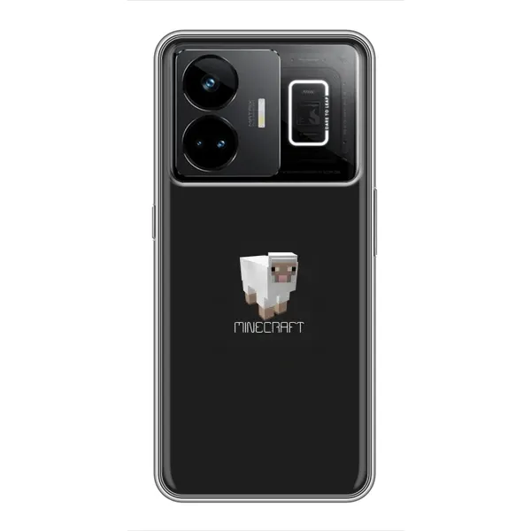 Чехол с принтом «Овечка Майнкрафт» для Realme GT3