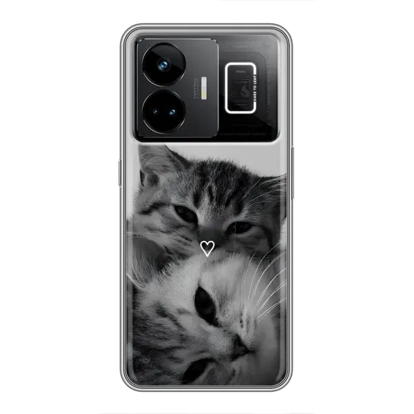 Чохол з принтом «Пара котів» для Realme GT3