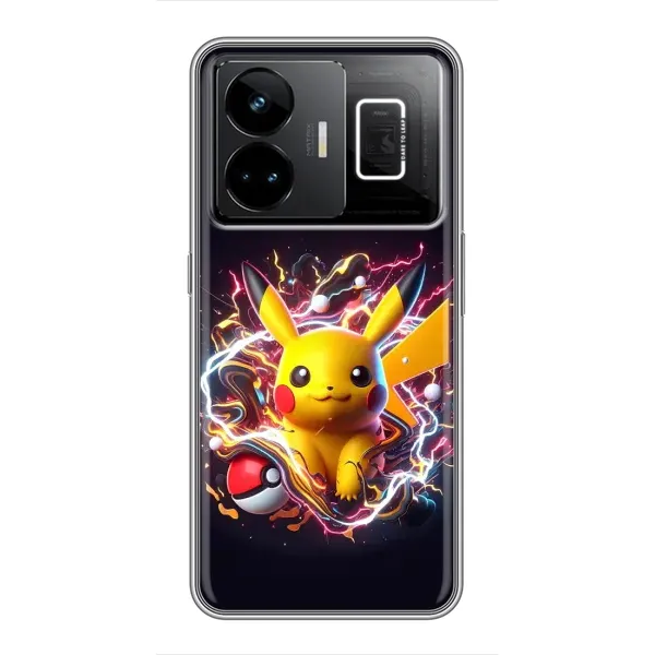 Чохол з принтом «Пікачу з м'ячем» для Realme GT3