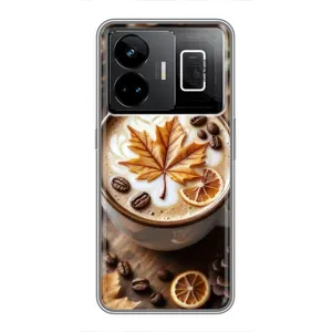 Чехол с уникальным дизайном «Осень с кофе» для Realme GT3 (Пряный кофе)