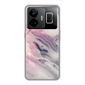 Мраморный чехол на Realme GT3 (VPrint) (Пурпурный Мрамор)