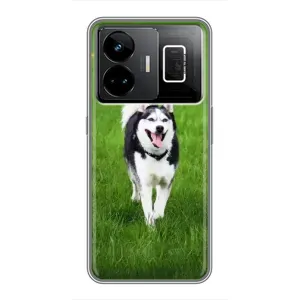 Чохол з Хаскі Realme GT3 - (AlphaPrint) (Радісний Хаскі)