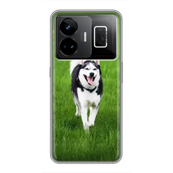 Чехол с принтом «Радостный Хаски» для Realme GT3