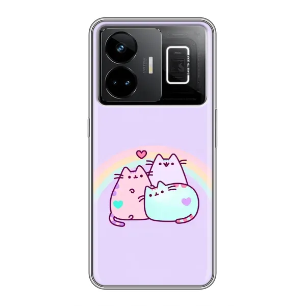 Чохол з принтом «Радужний котик» для Realme GT3