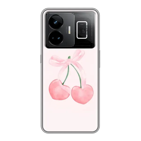 Чехол с принтом «Розовые вишни» для Realme GT3