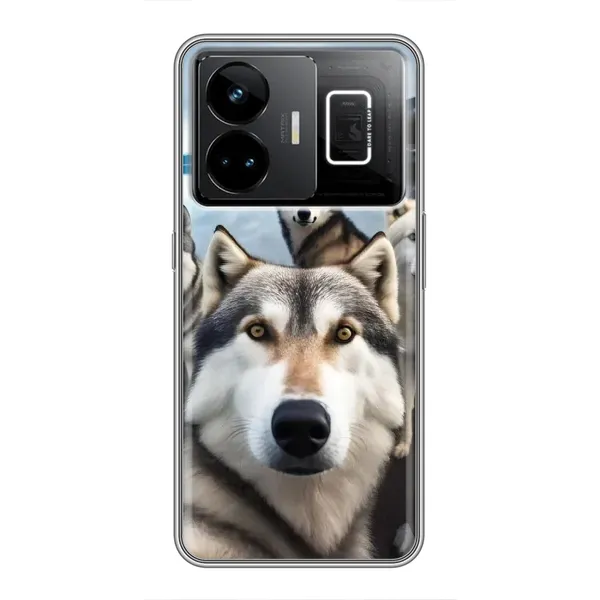 Чехол с принтом «Селфи ХАски» для Realme GT3