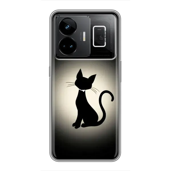 Чохол з принтом «Силует котика» для Realme GT3