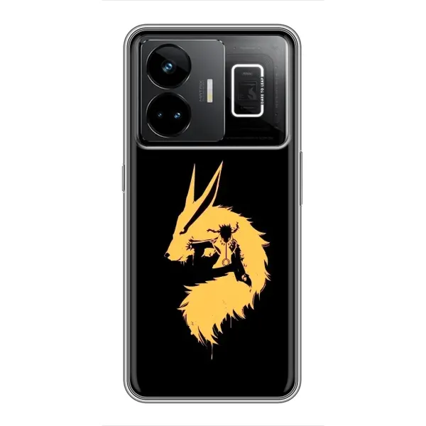 Чехол с принтом «силуэт Курама Наруто» для Realme GT3