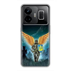 Чехлы с картинкой ЗСУ для Realme GT3 (AlphaPrint) (Солдат ЗСУ)