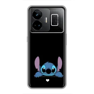 Чехол с принтом Стич на Realme GT3 (Стич на черном)