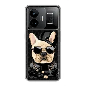 Чохли з крутими принтами для Realme GT3 - (PREMIUMPrint) (Стильна собака)
