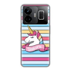 Чехол для Реалми ДжиТи 3 - (Единорожки - Новинки) (AlphaPrint) (Unicorn)