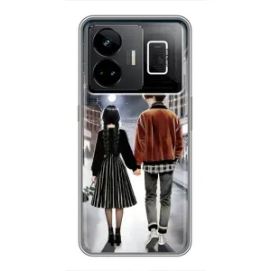 Чехол с дизайном Венздей 2 на Realme GT3 (Уэнздей и Тайлер)