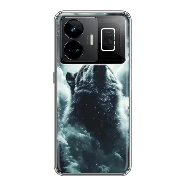 Чохол з принтом «Вовк у хмарах» для Realme GT3 Чохол з принтом «Вовк у хмарах» для Realme GT3