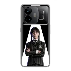 Чехлы Венсдей на Realme GT3 Уэнсдей (AlphaPrint) (W-Wednesday)