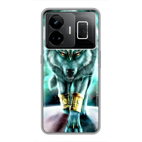 Чехол с принтом «Яркий волк» для Realme GT3