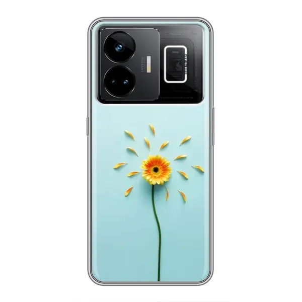 Чехол с принтом «Желтый цветок» для Realme GT3