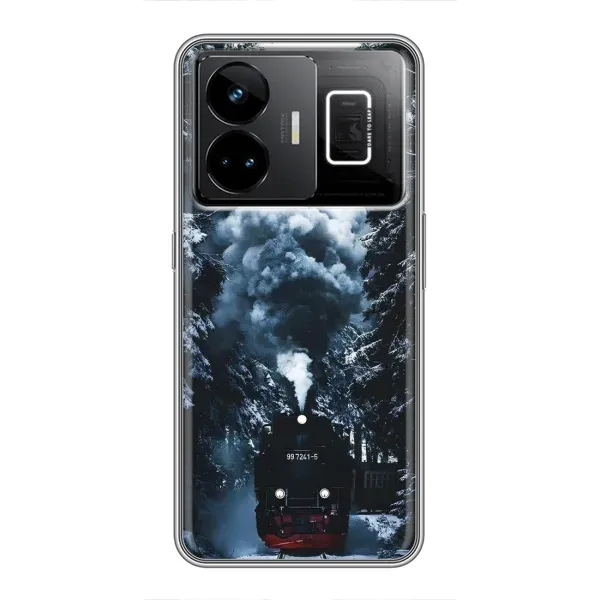 Чехол с принтом «Зимний поезд» для Realme GT3