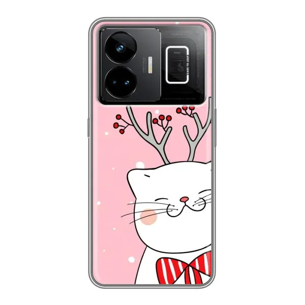 Чехол с принтом «Зимний кот» для Realme GT3