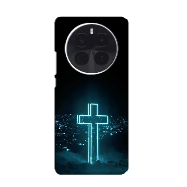 Чехол с принтом «Крест и город» для Realme GT5 Pro
