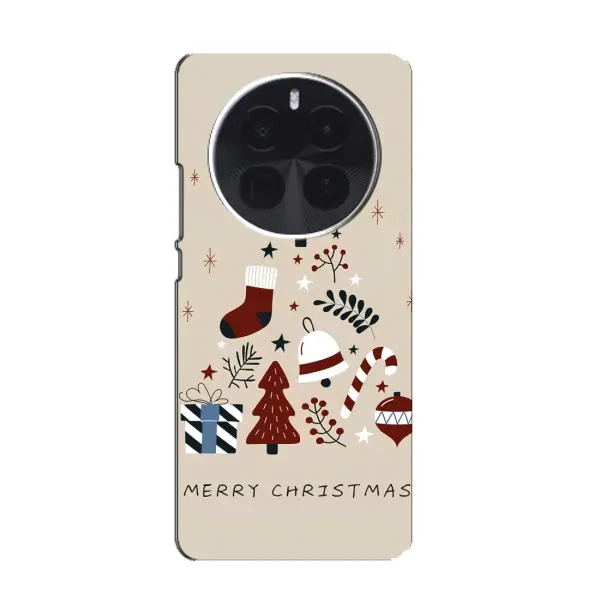 Чехол с принтом «Merry Christmas» для Realme GT5 Pro