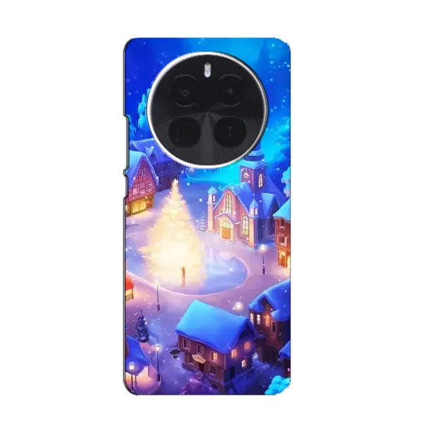 Чехол с принтом «Рождественский город» для Realme GT5 Pro