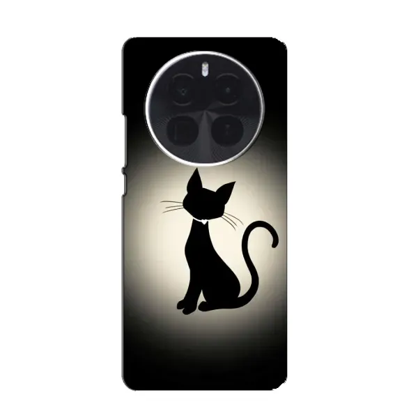 Чохол з принтом «Силует котика» для Realme GT5 Pro