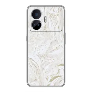 Мраморный чехол на Realme GT5 (VPrint) (Белый мрамор)