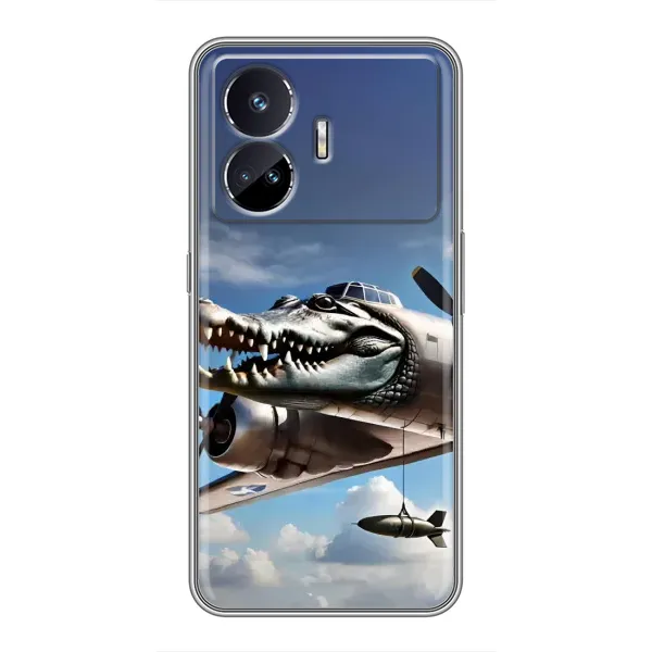 Чехол с принтом «Бомбардиро крокодило» для Realme GT5