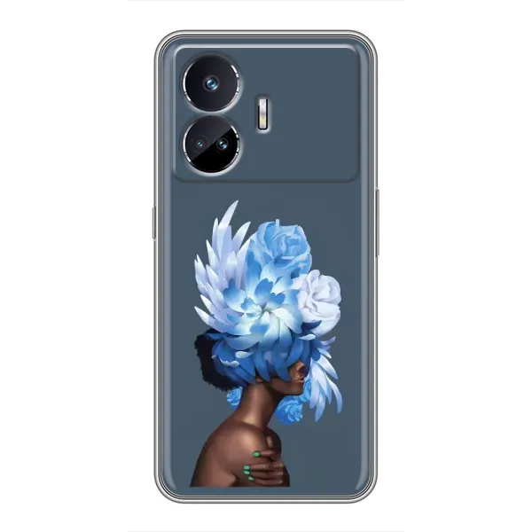 Чохол з принтом «Квіти на голові» для Realme GT5