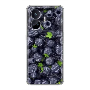 Чехлы с Фруктами для Realme GT5 (VPrint) (Ежевика)
