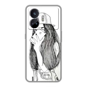 Чехол с печатью для Realme GT5 - (Мода) (AlphaPrint) (Фото девочки)
