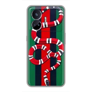 Чехлы ГУЧЧИ для РеалМи ДжиТи 5 (AlphaPrint) (Gucci змия)