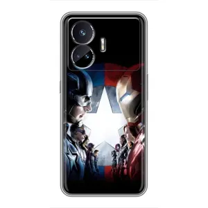 Чохли з героями Марвел Realme GT5 (VPrint) (Марвел стайл)