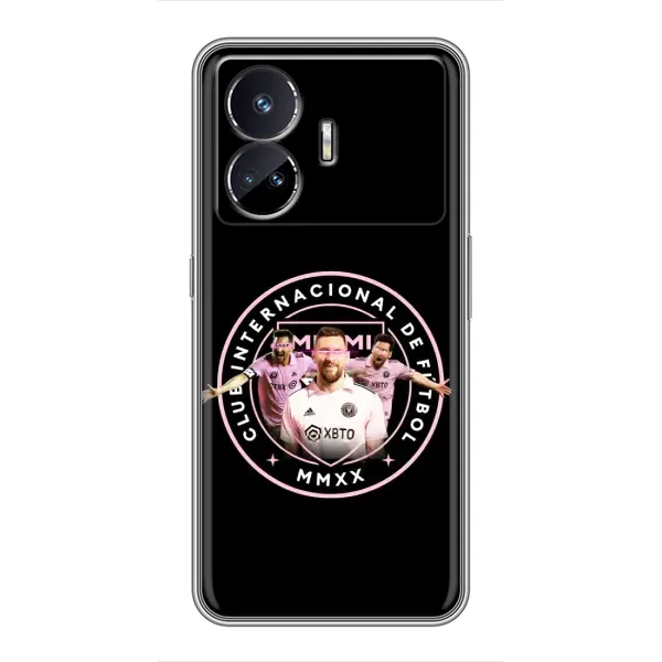 Чехол с принтом «Месси в лого» для Realme GT5 Чехол с принтом «Месси в лого» для Realme GT5