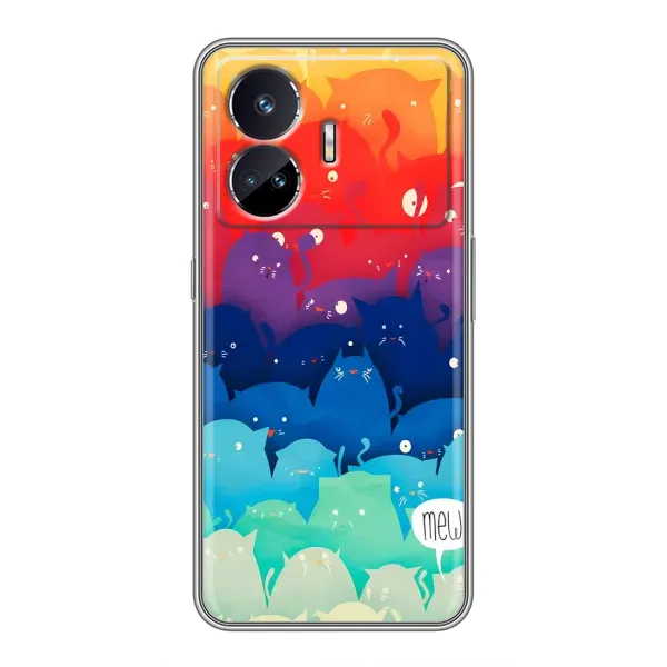 Чохол з принтом «Mew» для Realme GT5