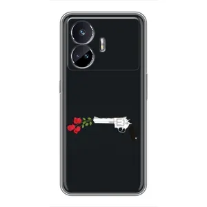 Чехлы (ART) Цветы на Realme GT5 (VPrint) (Неожиданные цветы)
