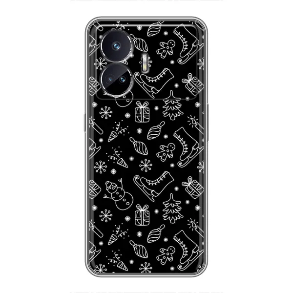 Чохол з принтом «Новорічний фон» для Realme GT5