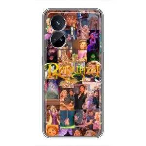 Чехол Рапунцель для Realme GT5 (Коллаж Рапунцель)