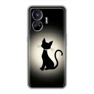 Чохол з принтом для Realme GT5 (AlphaPrint) Модні коти (Силует котика)