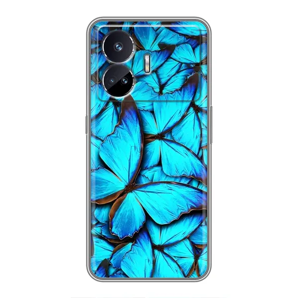Чохол з принтом «Сині метелики» для Realme GT5