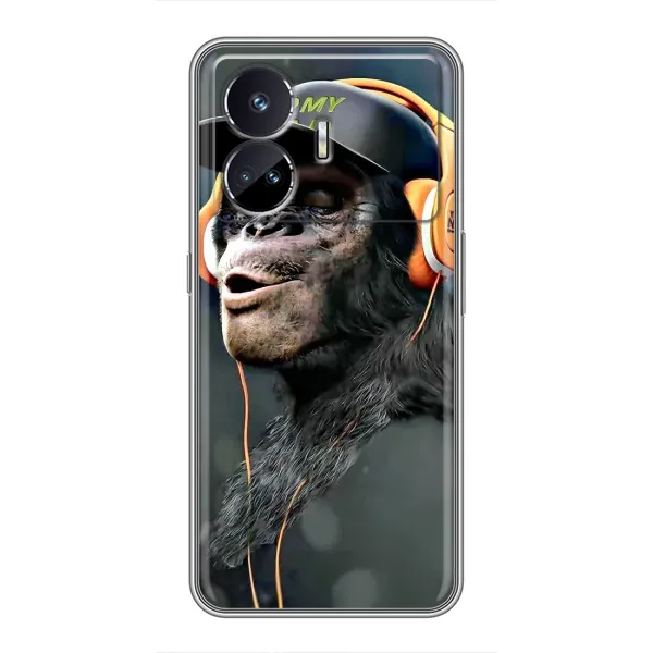 Чехол с принтом «В наушниках» для Realme GT5