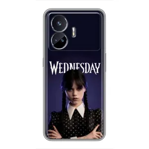 Силиконовый чехол с картинкой для Realme GT5 (Wednesday)