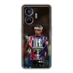 Чехол с футболистом Ламин Ямаль Realme GT5 (Ямаль с кубком)