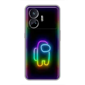 Чехол Амонг Ас для Realme GT5 (AlphaPrint) (Яркий скин)