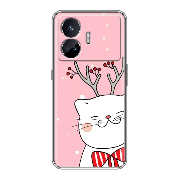 Чехол с принтом «Зимний кот» для Realme GT5 Чехол с принтом «Зимний кот» для Realme GT5
