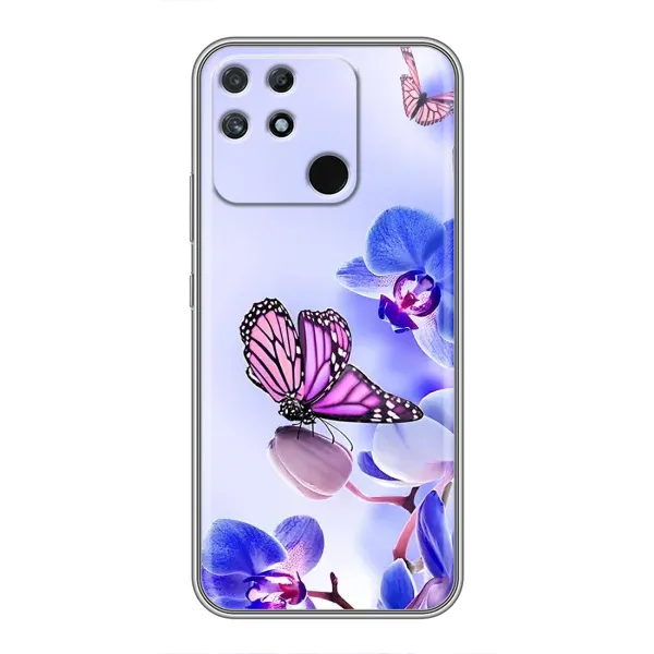 Чехол с принтом «Бабочка на цветочке» для Realme NARZO 30A