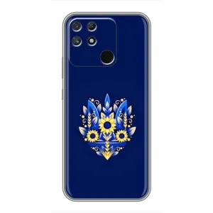 Чехлы для Realme NARZO 30A  Укр. Символика (AlphaPrint) (Цветочный Герб)