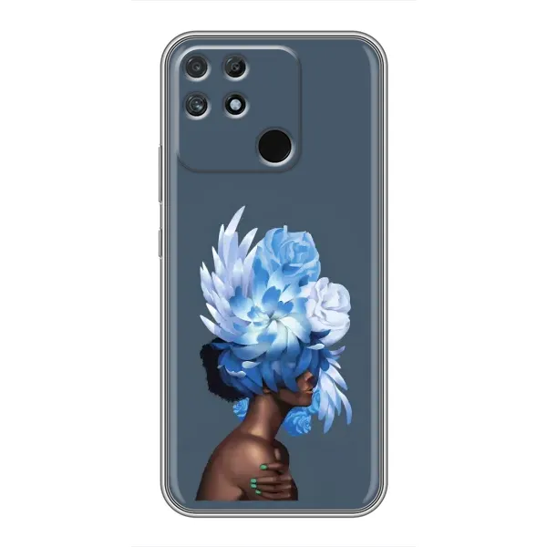 Чехол с принтом «Цветы на голове» для Realme NARZO 30A